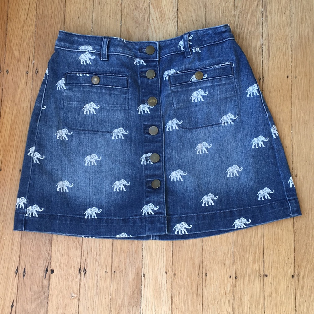 Cute Crewcuts elephant skirt size 14
